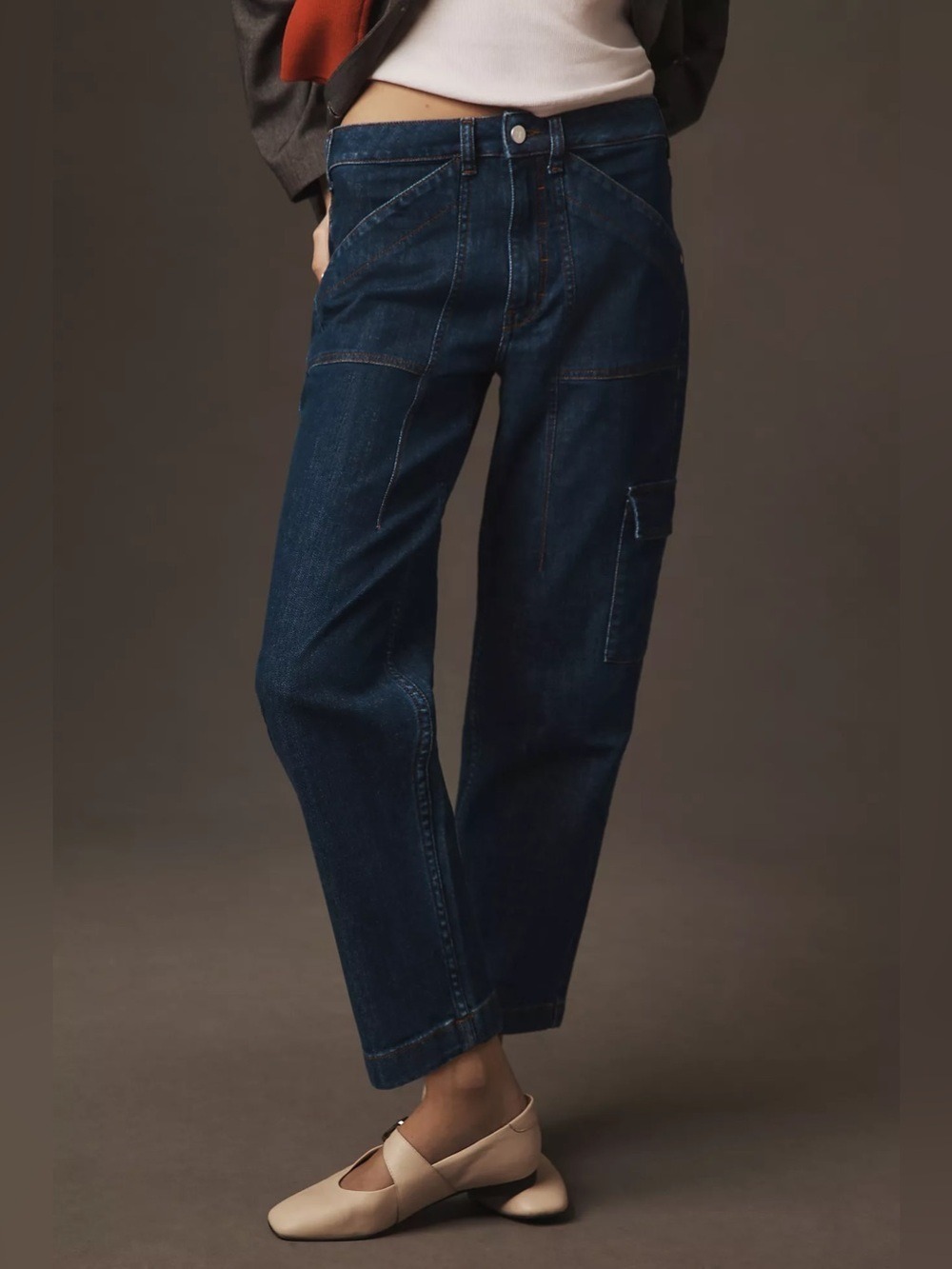 Pilcro Mid-Rise Slim Straight-Leg Jeans Size 27 Blue